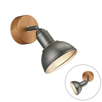 Industri�le wandlamp staal draai- en kantelbaar - Arti