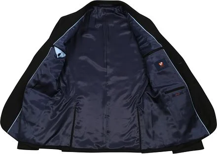 Suitable Kostuum Toulon Serge Wol Uni Zwart SPE231028TO05ST-990 black kopen