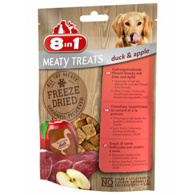 Friandises pour chien sans céréales Freeze Dried 8in1