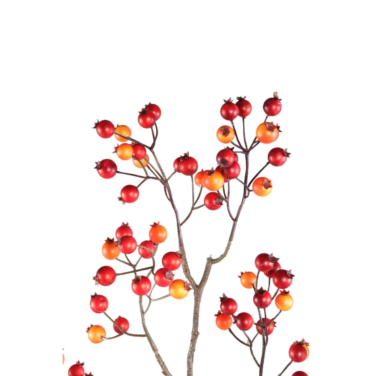 Ptmd plante artificielle berry - 48x26x80 cm - pe - rouge