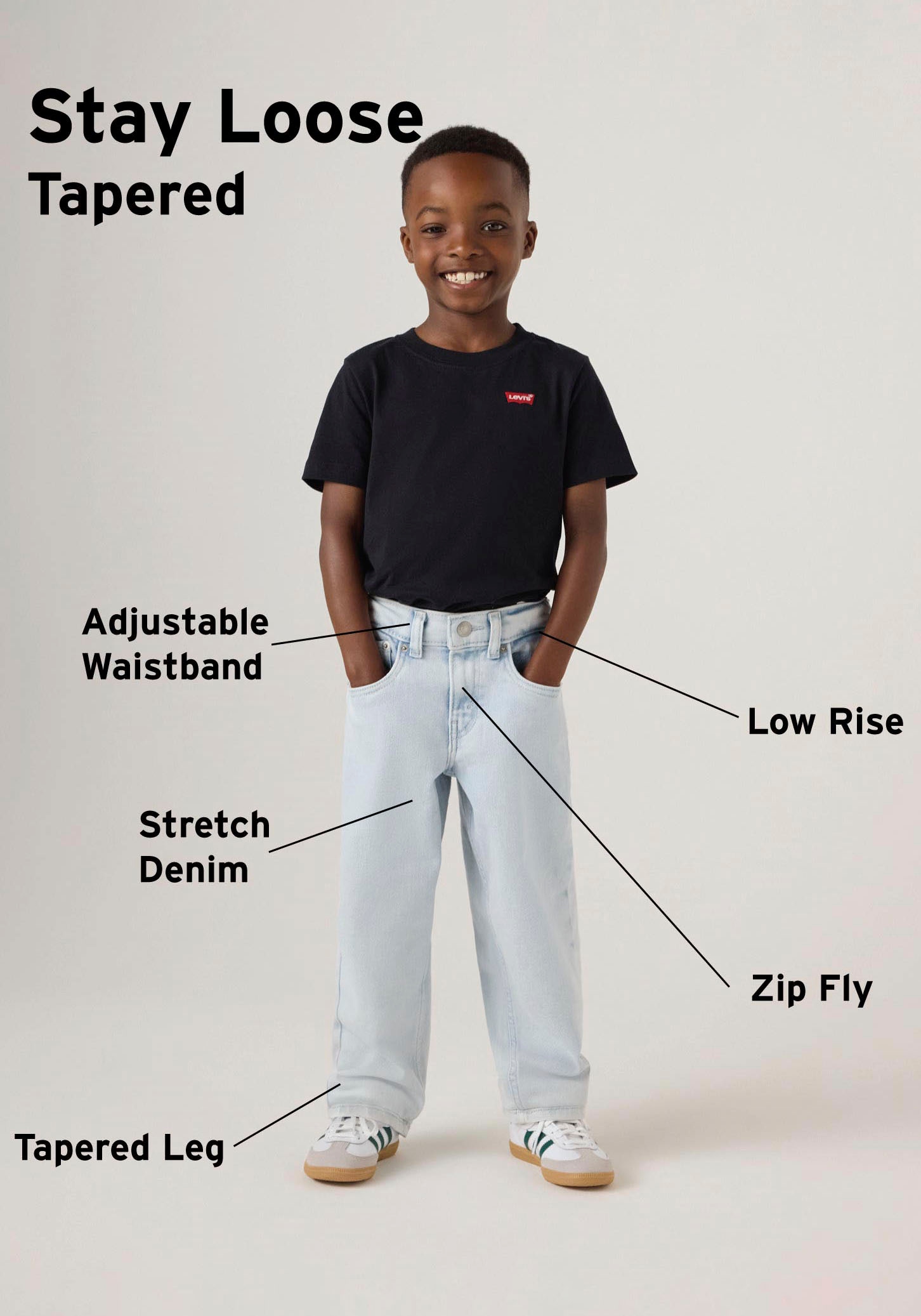 Levi's® Kids Stretch-Jeans »LVB STAY LOOSE TAPER JEANS« for BOYS
