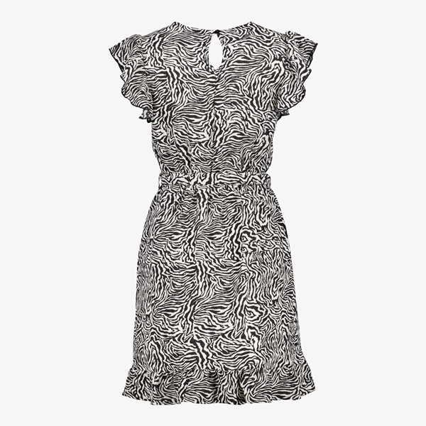 TwoDay dames jurk zwart/wit met print