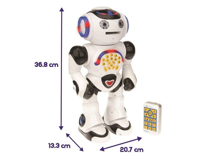 Lexibook Powerman Roboter -DE- Interaktiver Roboter zum Spielen und Lernen mit Fernbedienung