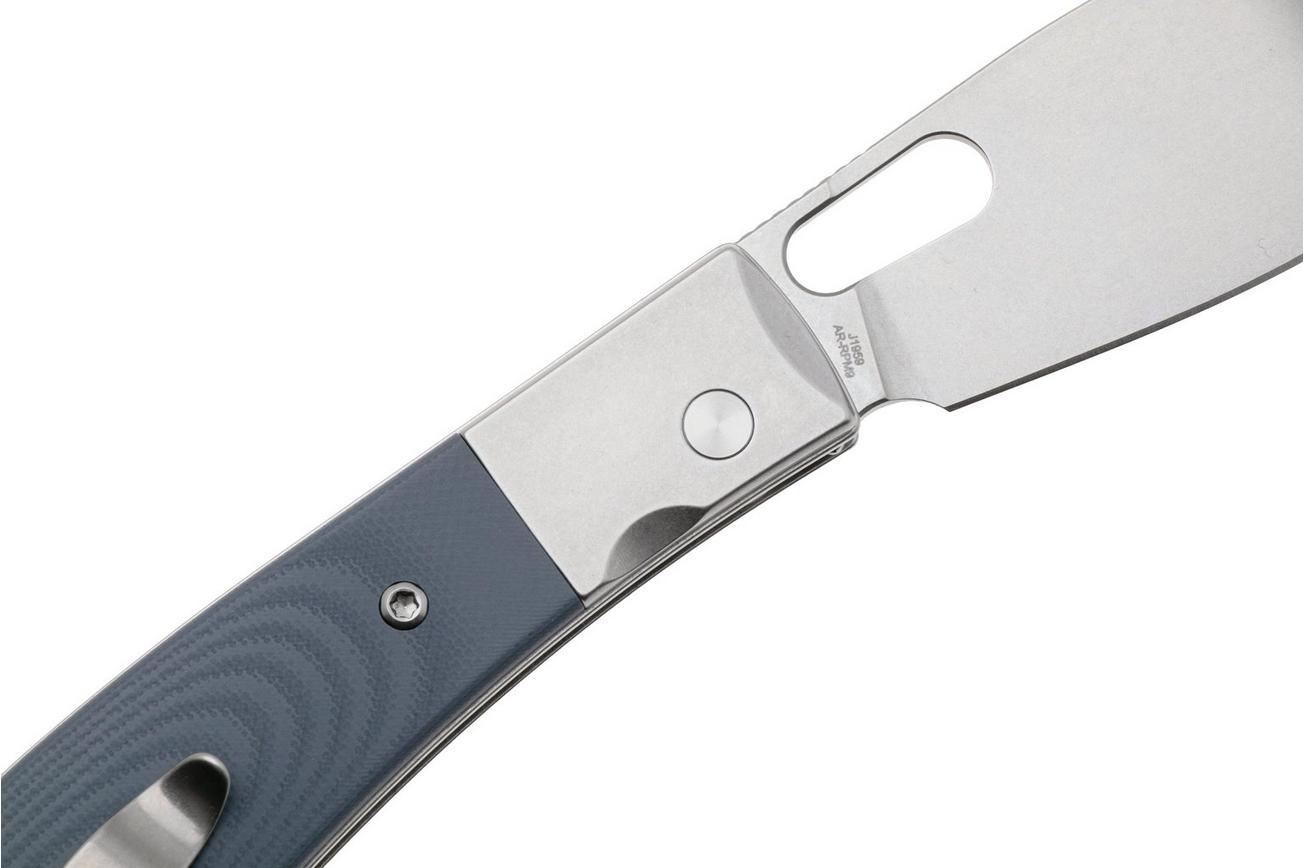 CJRB Sasaya J1959-GY Stonewashed AR-RPM9, Gray G10 Steel Bolsters, zakmes