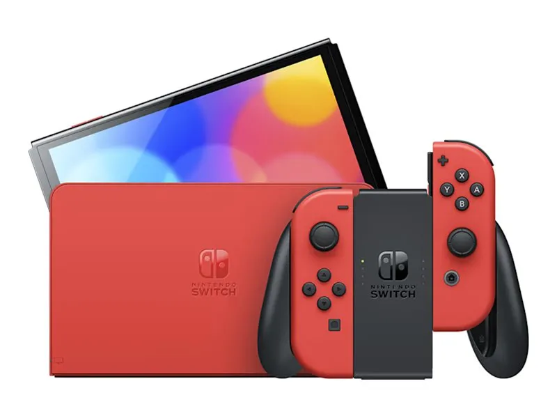 Nintendo Switch OLED - Mario Red Edition - Spilkonsol - Full HD - Mario Red