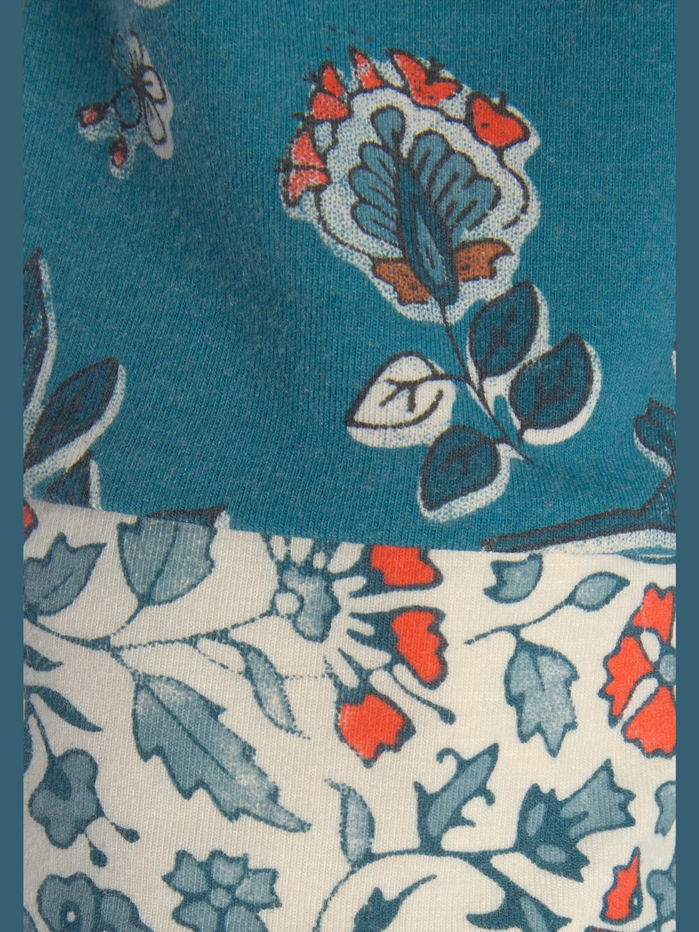 Chemise de nuit fantaisie, imprimé floral