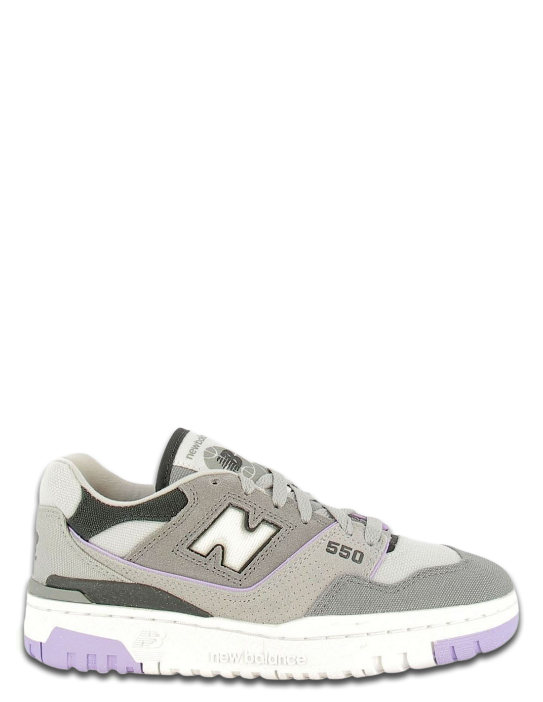 new balance Sneakers femme 550 daim gris/violet