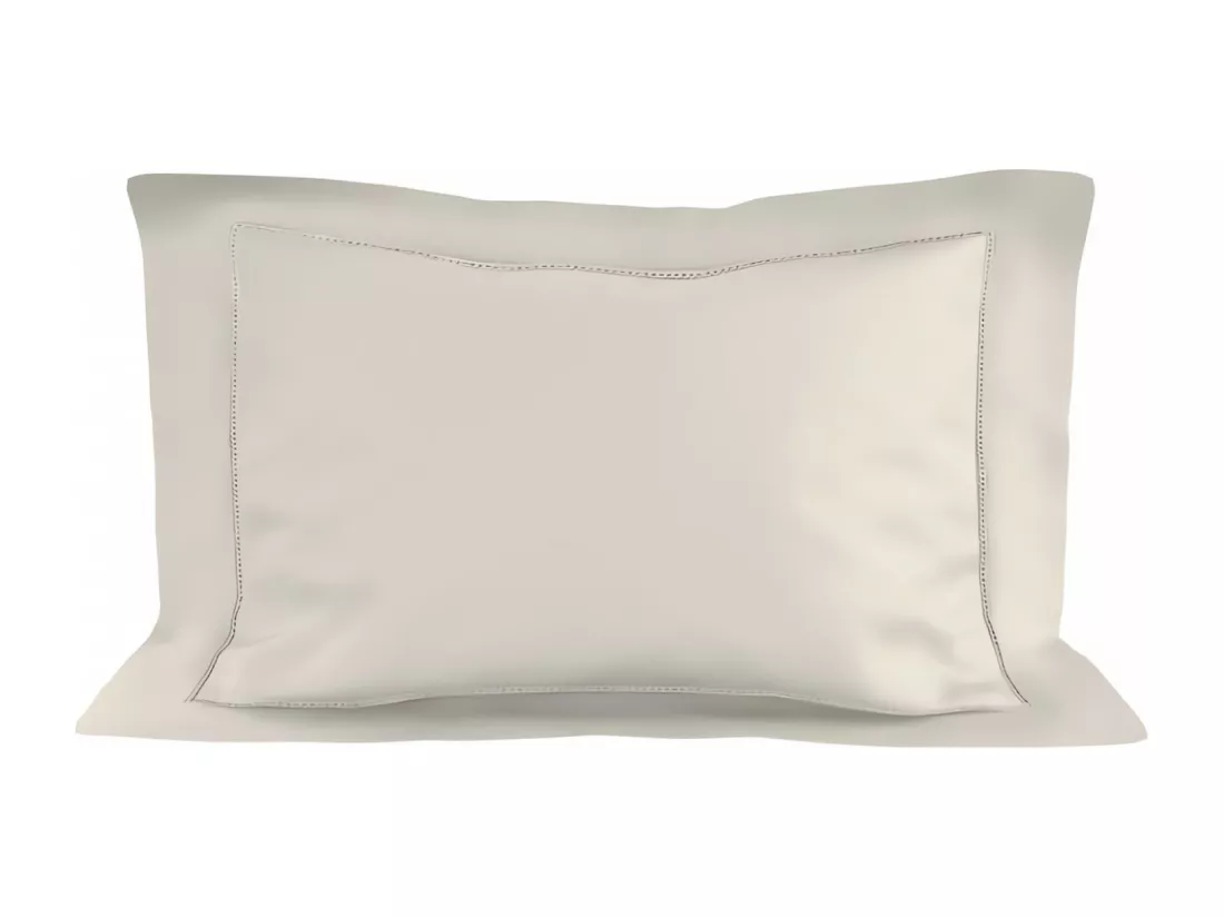 Taie d'oreiller en coton 50x75 cm PERCALE ecru, par Soleil d'ocre