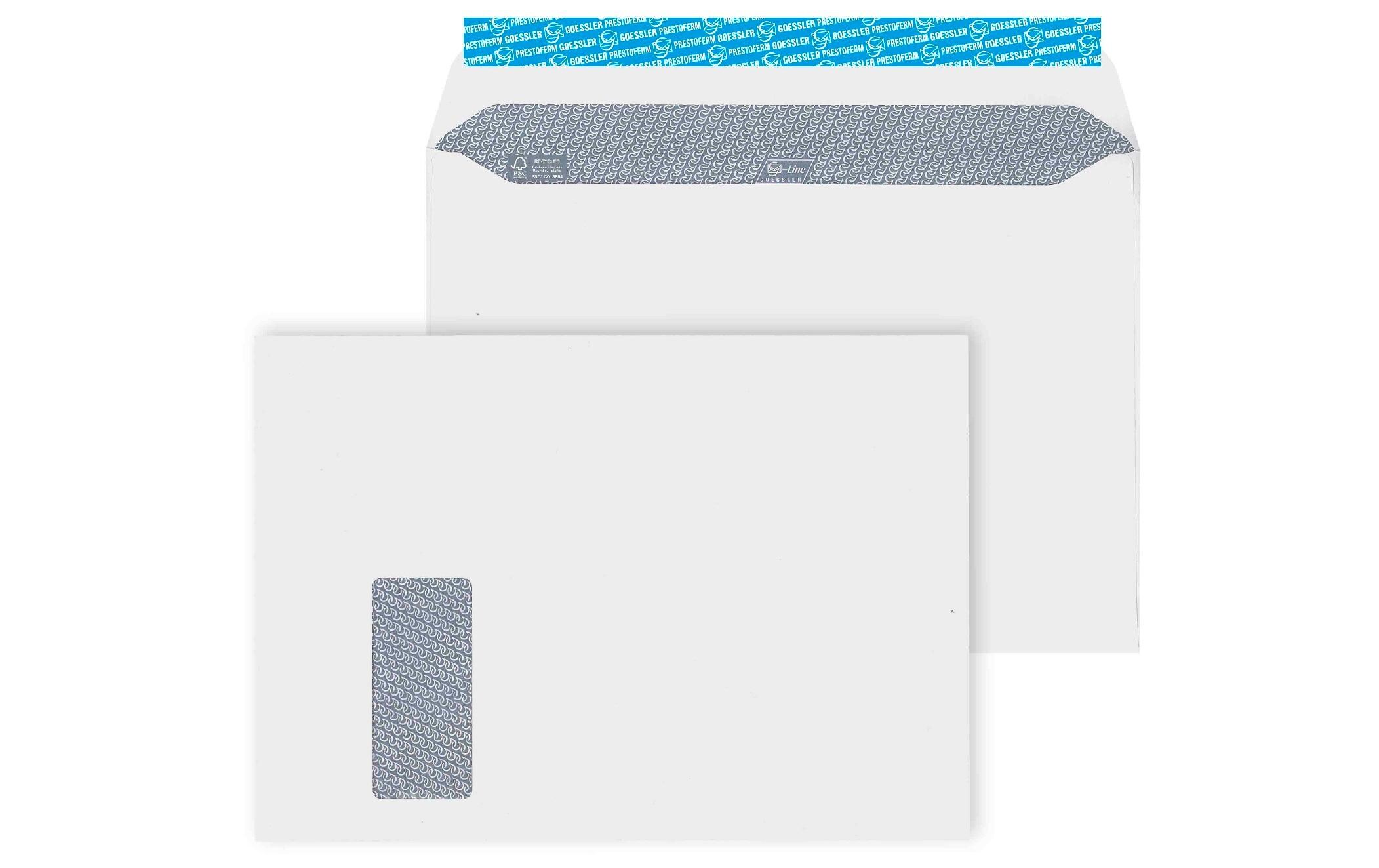 Couvert mit Fenster G-Line Revivo C4, Links, 250 StückCouvert aus Recyclingpapier