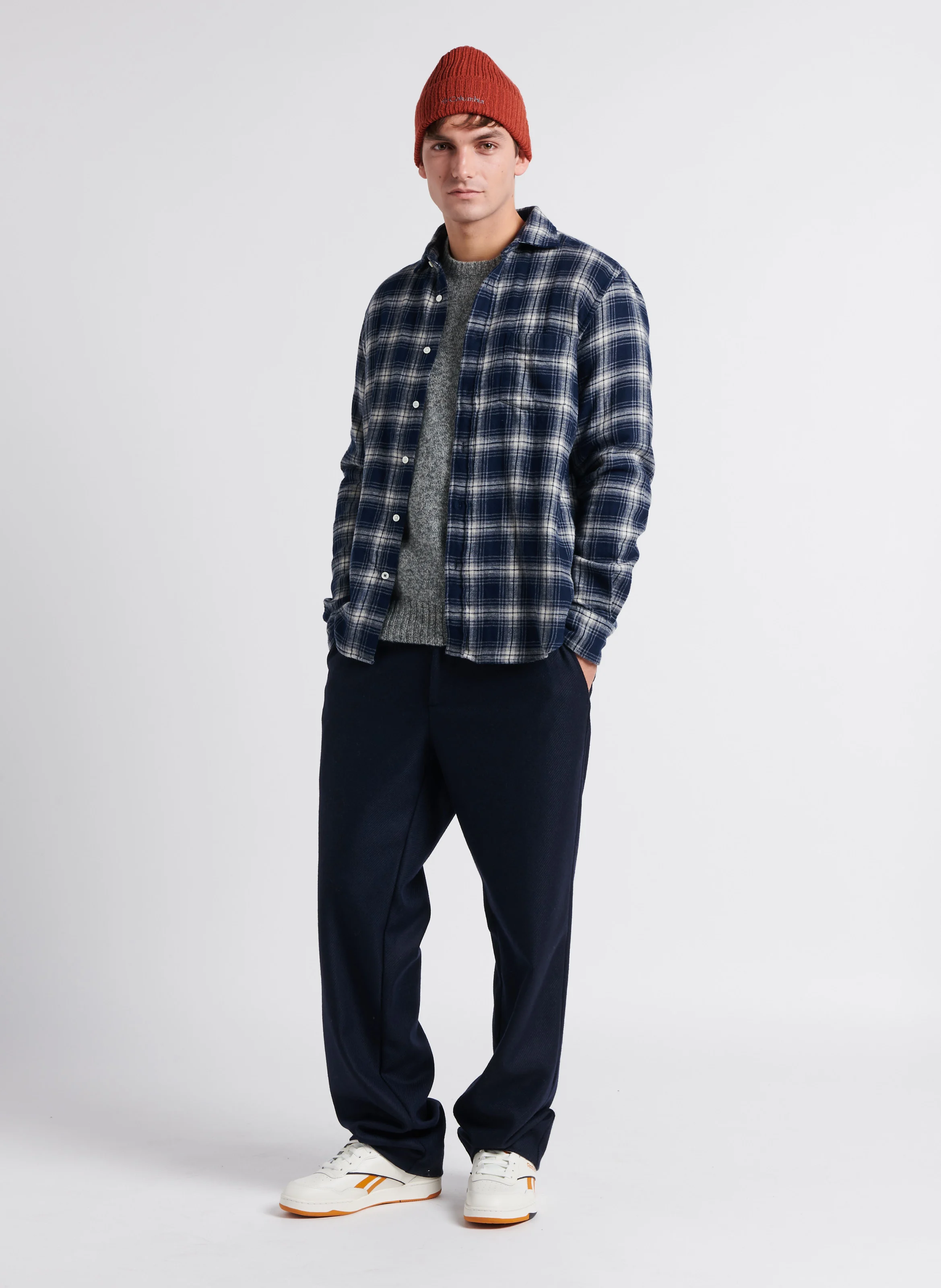 PAUL - Chemise droite col classique en coton | Gris