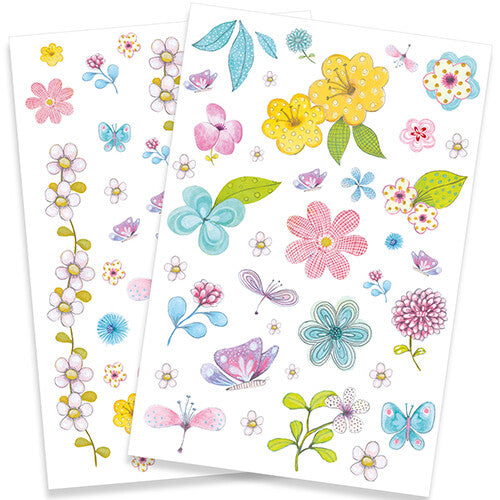 Djeco glittertattoos - veldbloemen