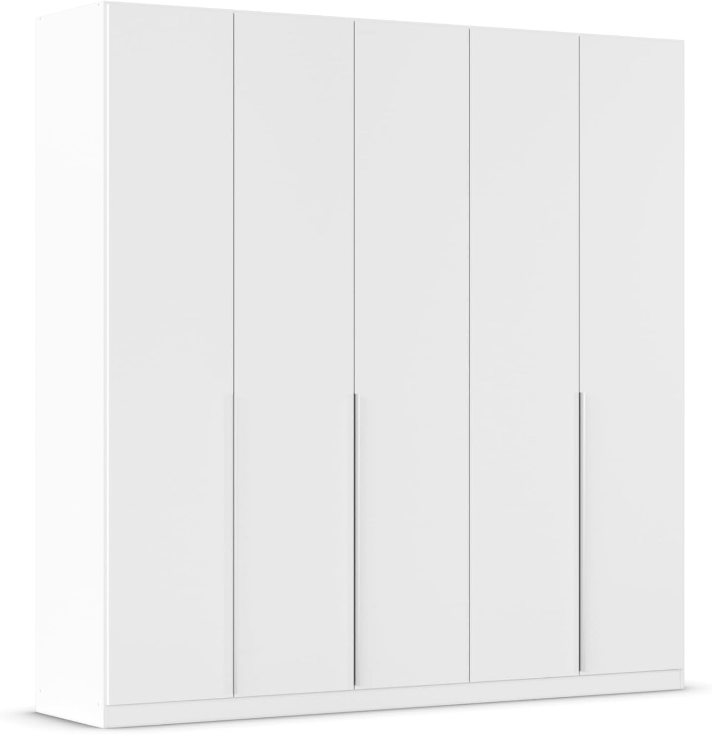 Rauch Möbel Alabama, Kleiderschrank für Schlafzimmer, Kinderzimmer, Wohnzimmer, Garderobe, Flur, 5-türig, mit Zubehör Basic, Farbe Weiß, Breite 226 cm