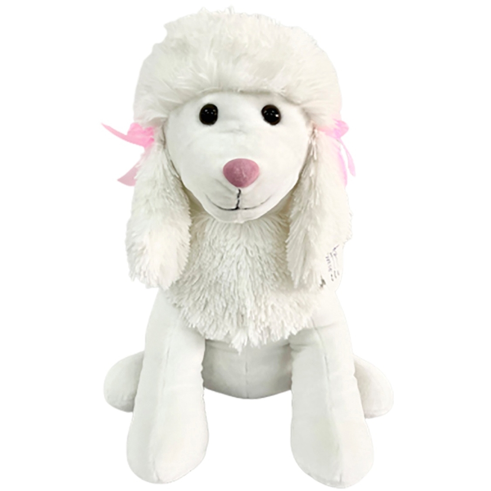 Dottie, der weiße Pudel, 50 cm großes Plüschtier