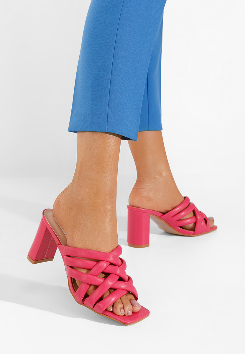 Mules élégantes fuchsia Irola