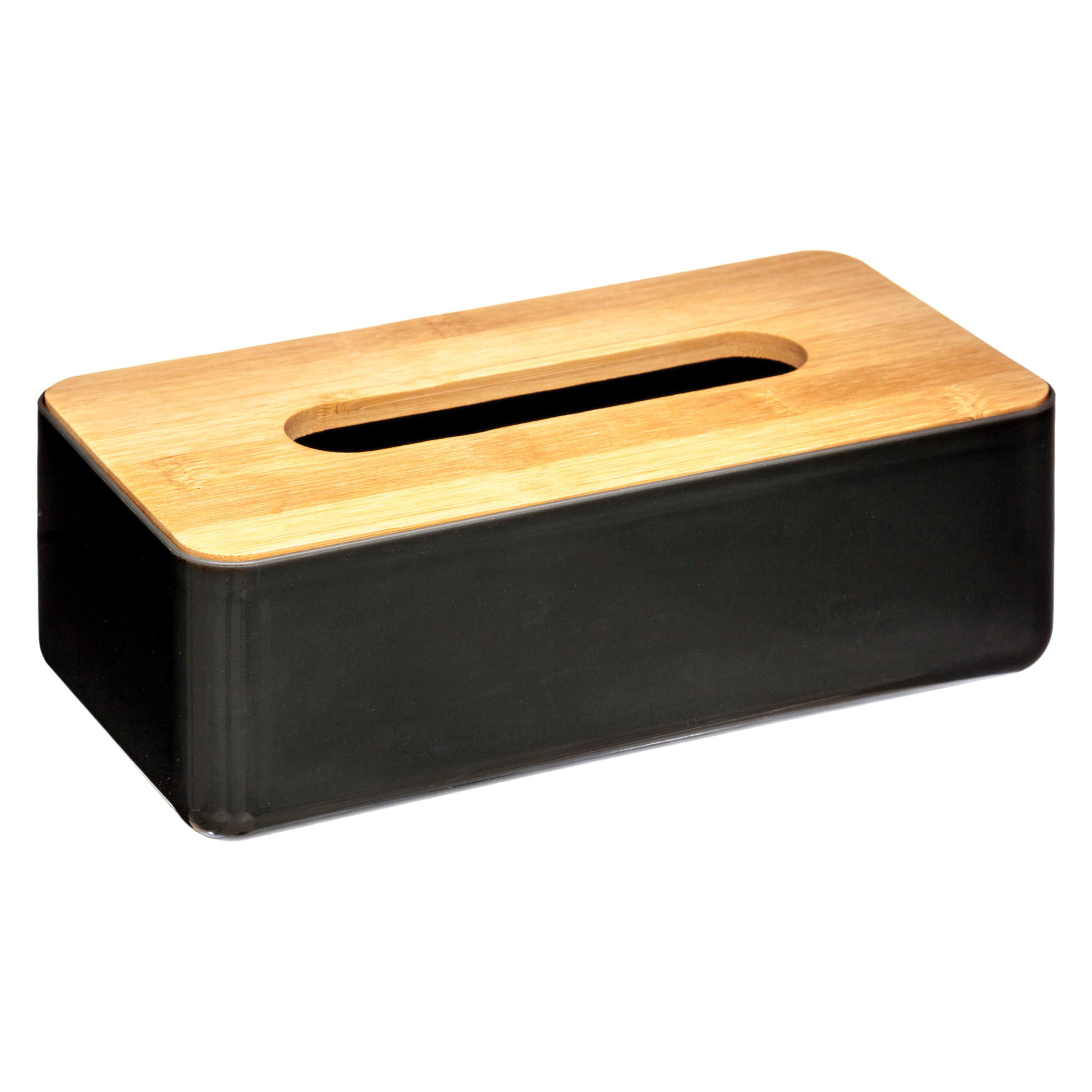 BOITE MOUCHOIR NOIR NATUREO