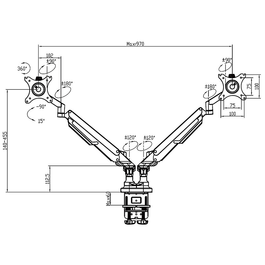 INOVU Premium Mount LT2 - Noir