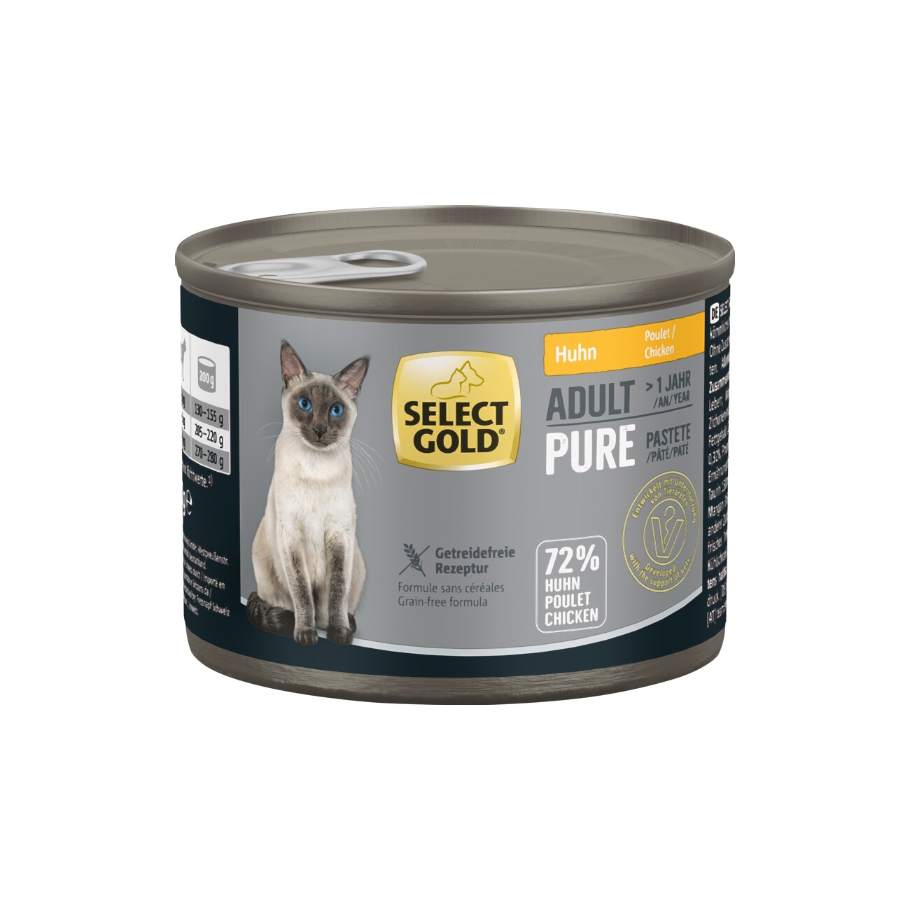 SELECT GOLD Pure Adult Paté Huhn 6x200 g