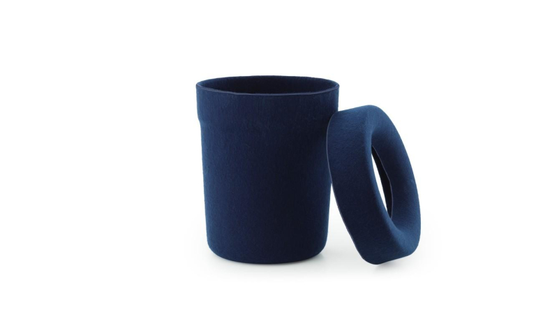 Normann Copenhagen Hide Office prullenbak Off Cream
