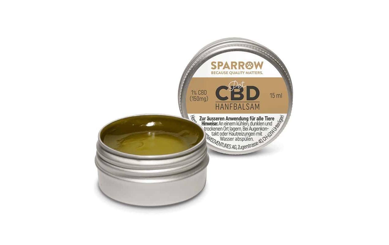 Pet CBD Hanfbalsam mit 1% CBD, 15 mlPflegebalsam mit Hanf