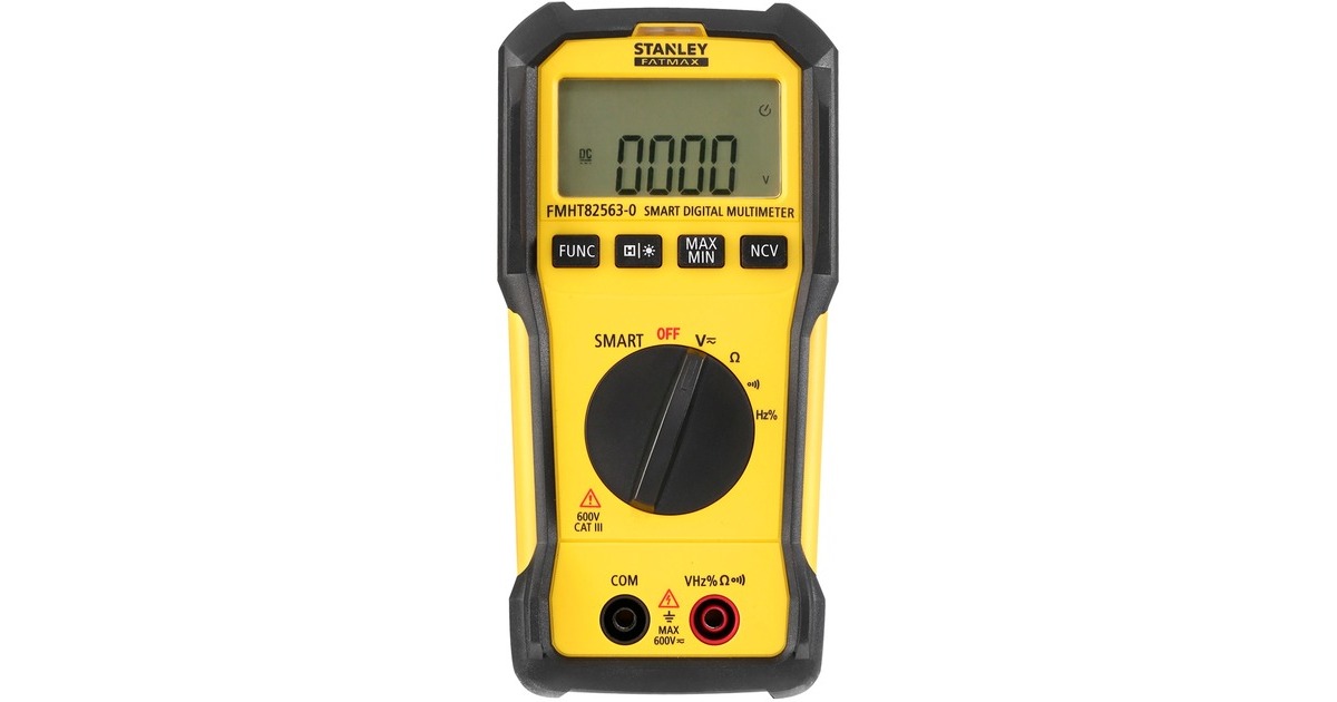 StanleyFatMax Digitale Multimeter Smart FMHT82563-0 meetapparaat  (Zwart/geel)
