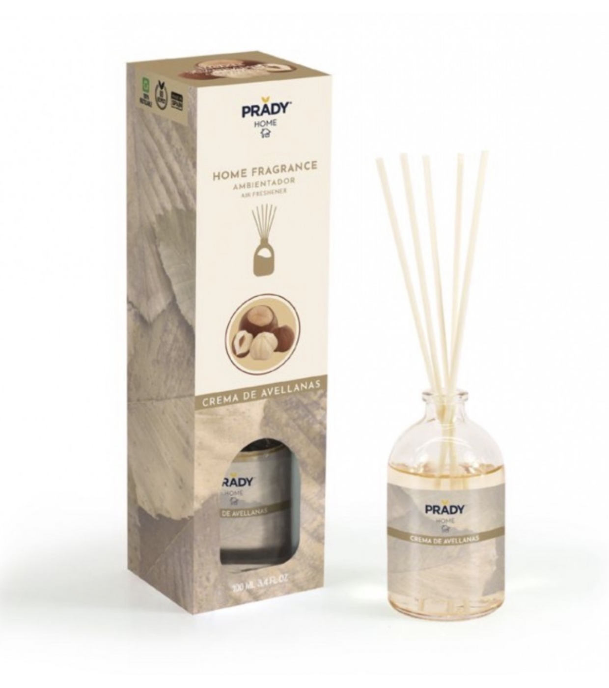 Prady - Ambientador Mikado - Creme de Avelã
