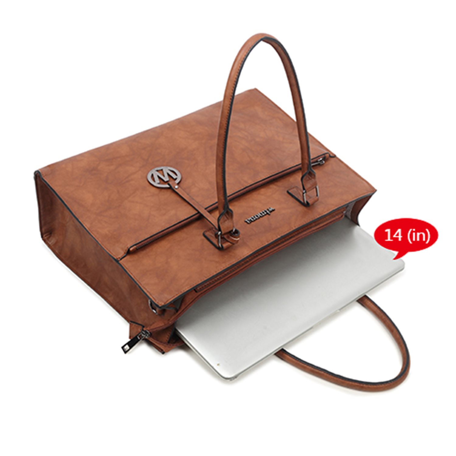 Wimona Franca 14'' Laptoptas cognac/bruin