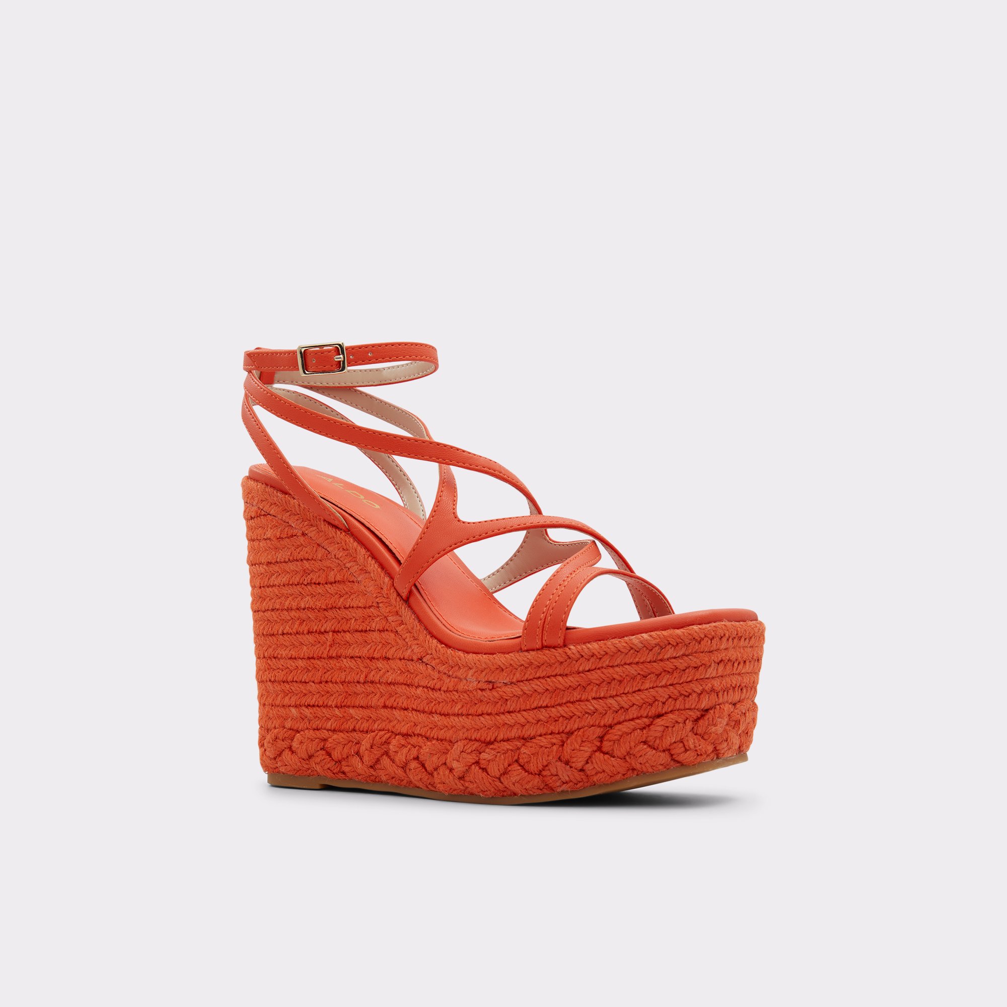 Portofino Bright Orange Women Wedges & Espadrilles