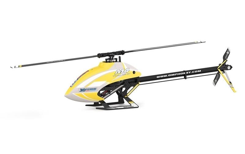 Helikopter M4, Gelb PNP<br>OMP M4 Flybarless 3D Heli der 380er klasse