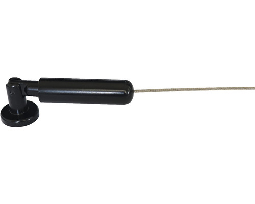 Mooie zwarte matte kabelspanset Ø 2 mm