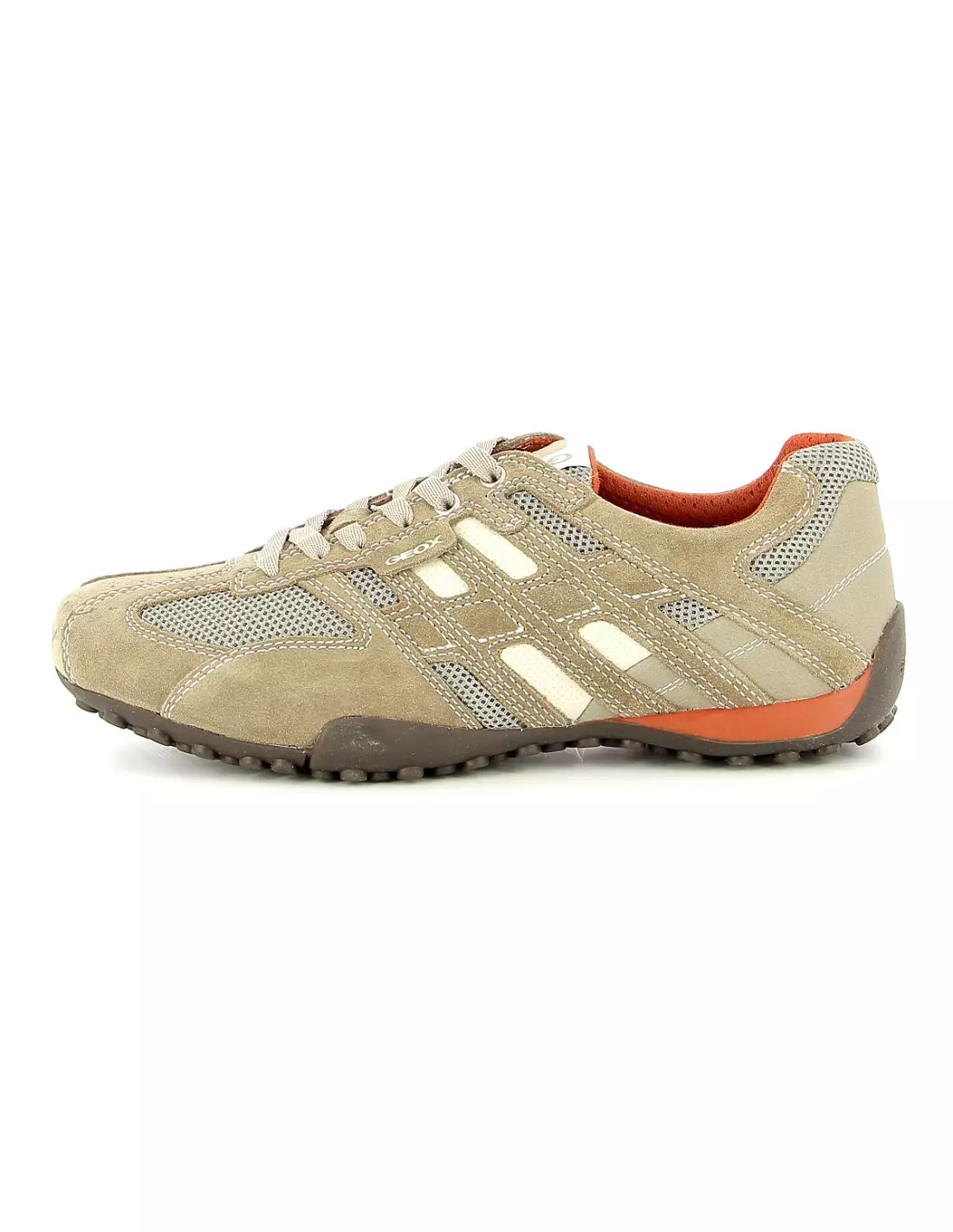 GEOX SNAKE - Baskets Beigeorange