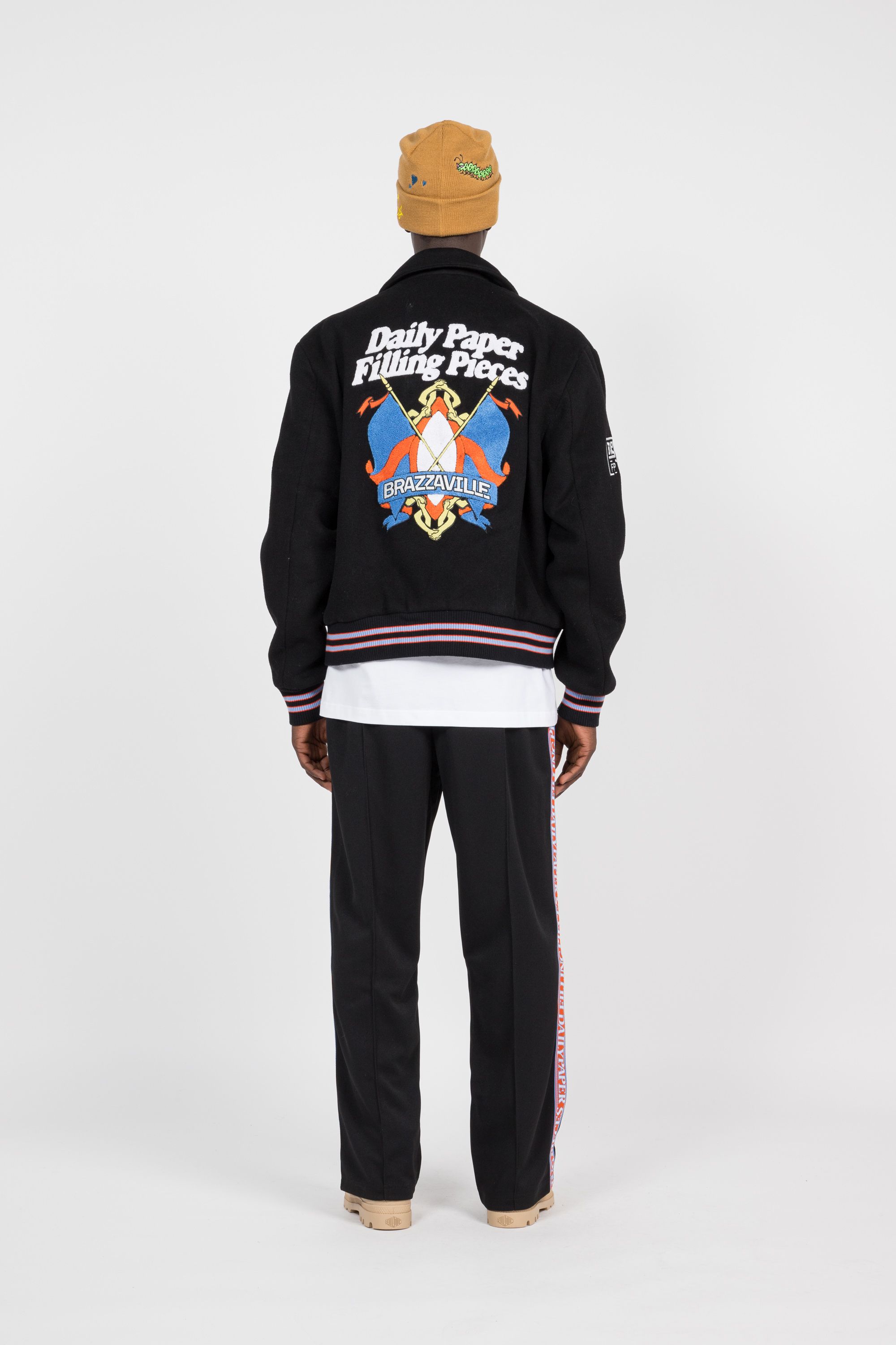 Daily Paper Veste - Daily Paper x Filling Pieces Flag Noir