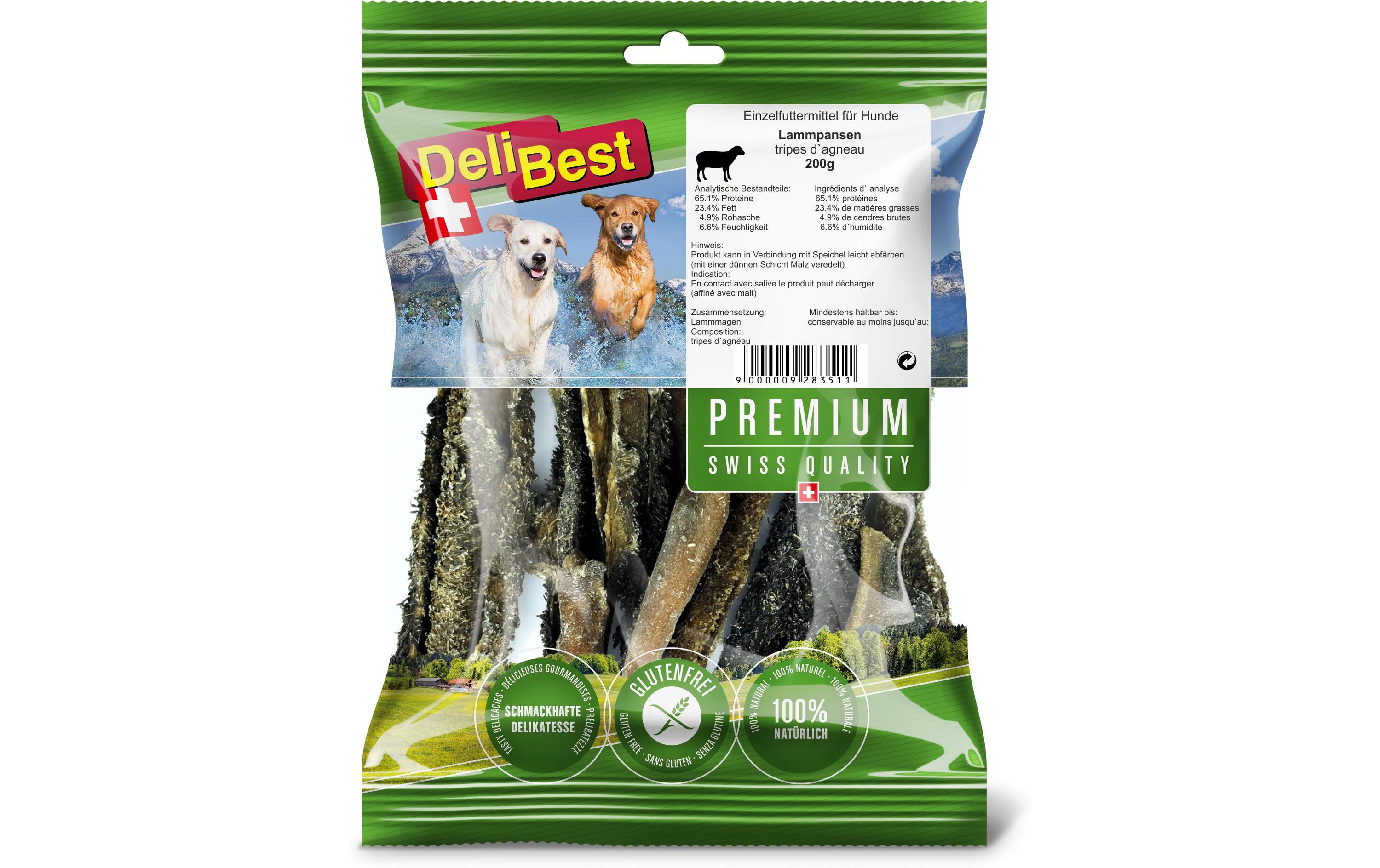 Pansen Premium Lamm, 200 gKauspass für Hunde