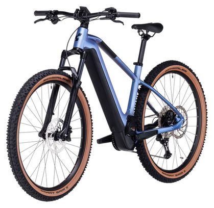 VTT Électrique Semi-Rigide Cube Reaction Hybrid Race 625 Shimano Deore/XT 12V 625 Wh 29'' Bleu Violet Switch
