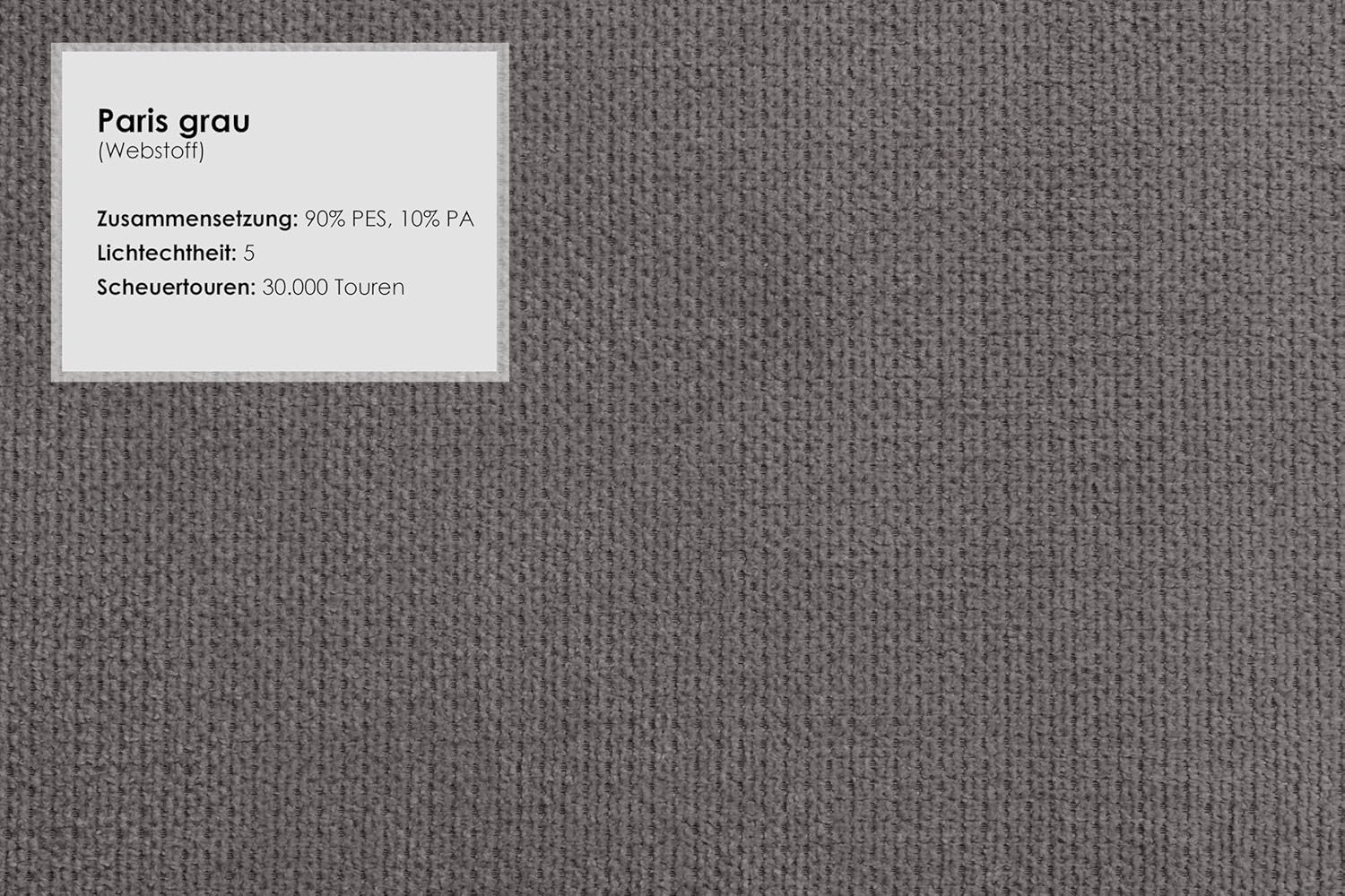 Cavadore Ecksofa Castiel mit Federkern / Großes Sofa in L-Form mit Sitztiefenverstellung, Kopfstützen und XL-Longchair / 312 x 114 x 173 / Webstoff, Grau