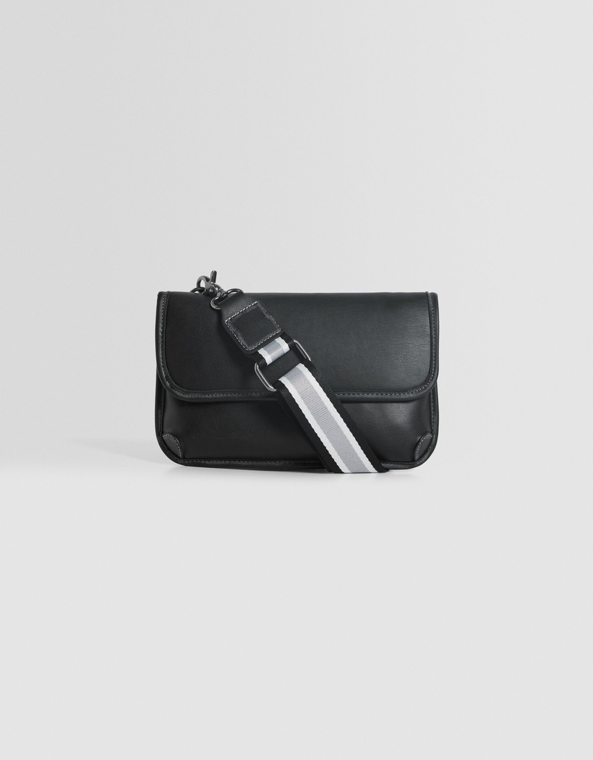 Bolsa transversal com alça colorida