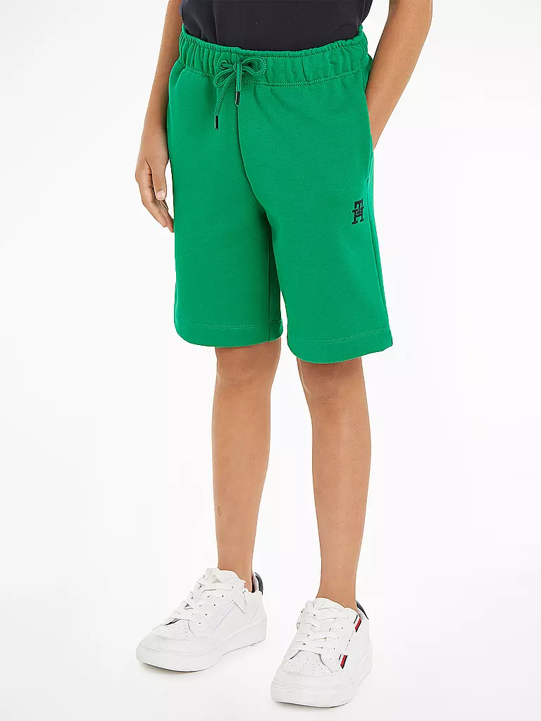 TOMMY HILFIGER Jungen Shorts MONOGRAM grün