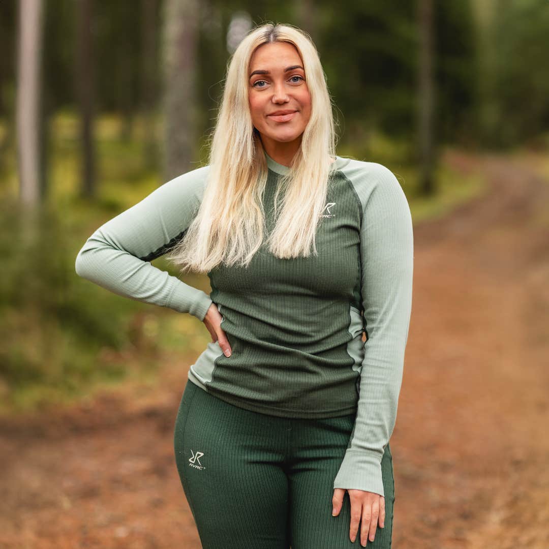 Movement Ls Top Dame Iceberg Green/Dusty Green