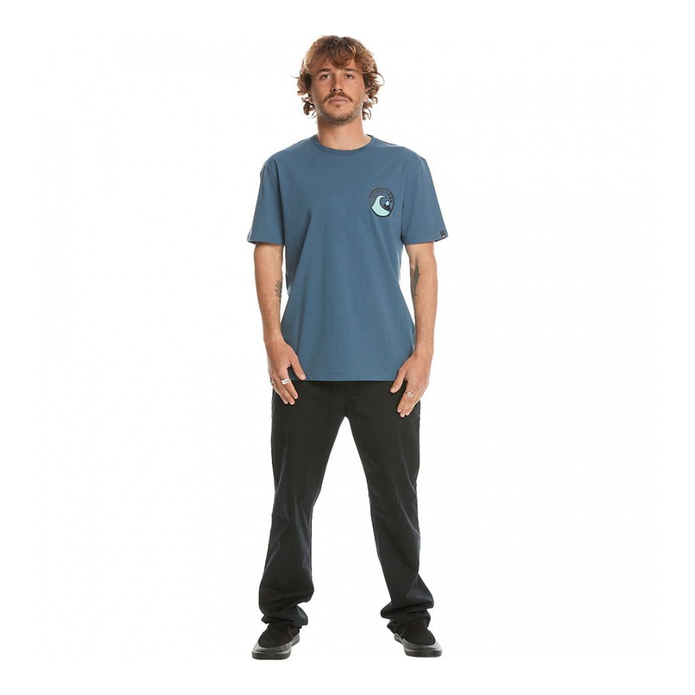 Quiksilver SCREEN 2 INJECTION - Tee-shirt Homme bering sea