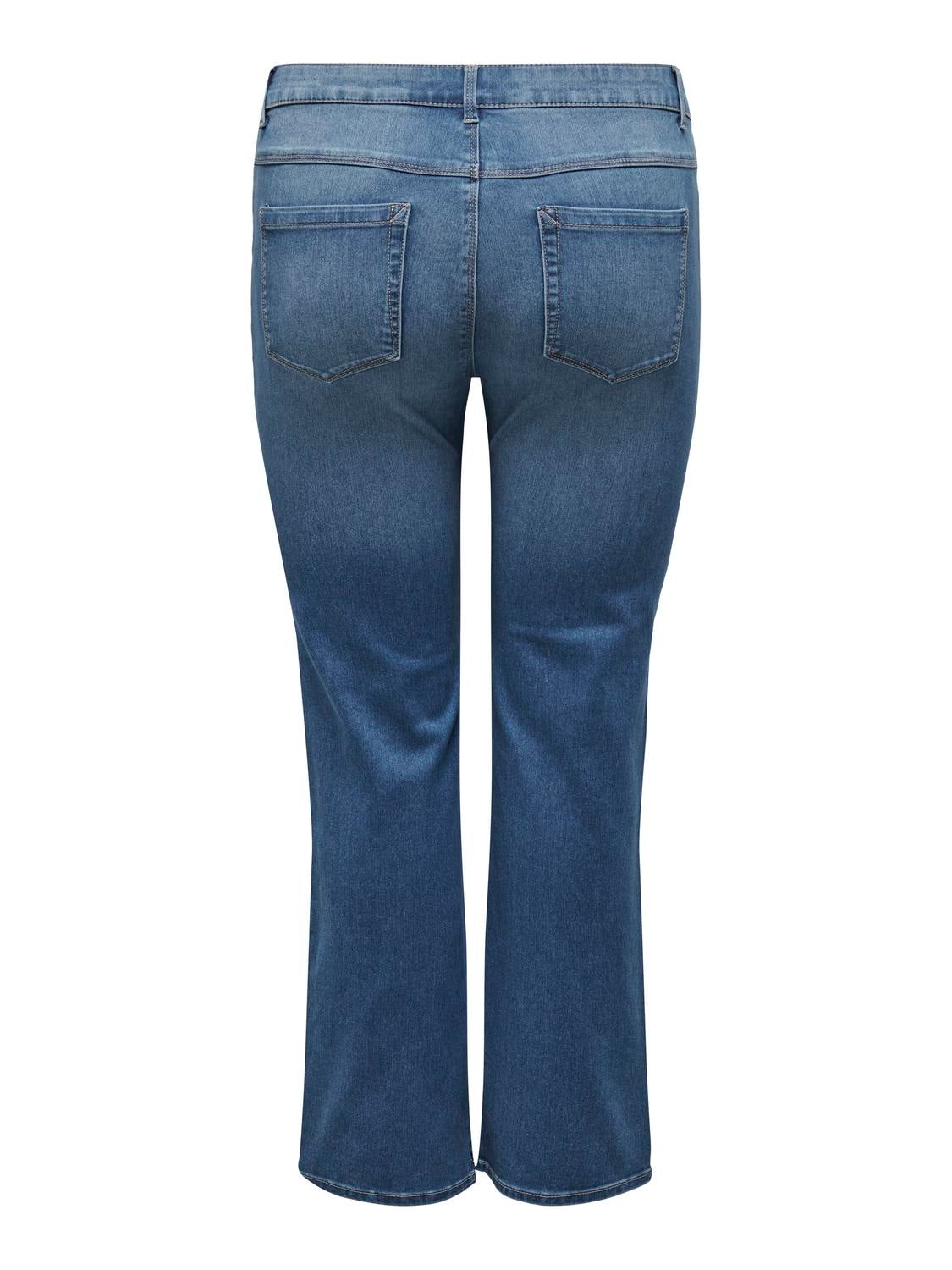 CARAUGUSTA Hohe Taille Gerade geschnitten Jeans Light Medium Blue Denim