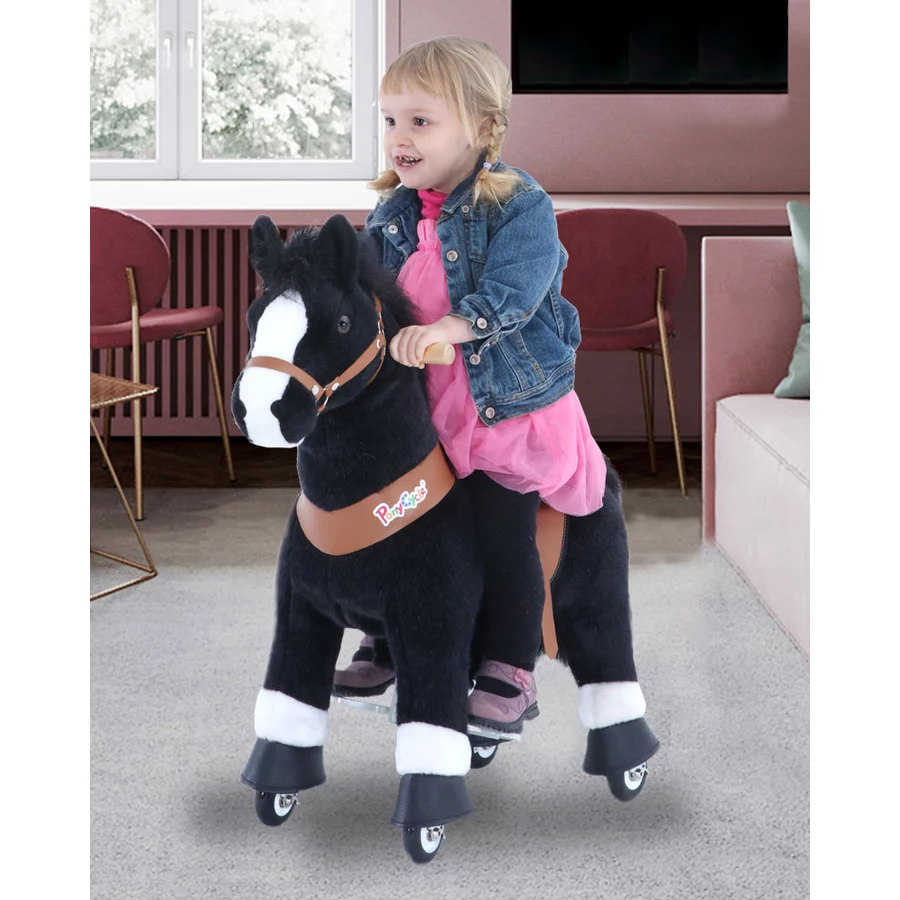 PonyCycle® Black mit Bremse und Sound - klein