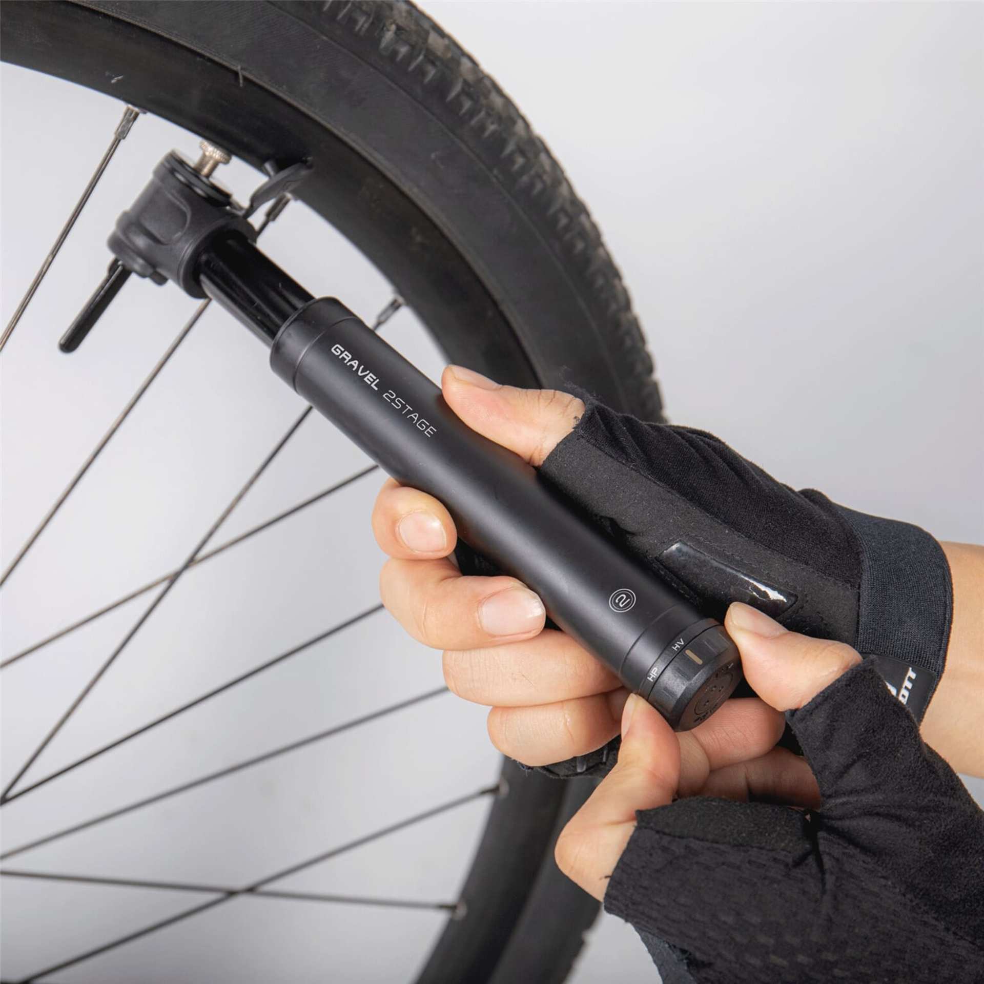 Topeak Gravel 2-Stage Minipomp Zwart