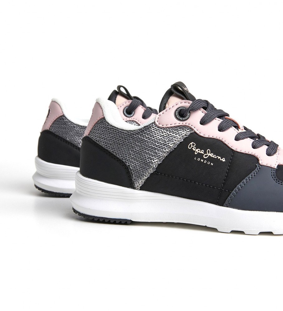 Tênis pretos Pepe Jeans York Fancy G