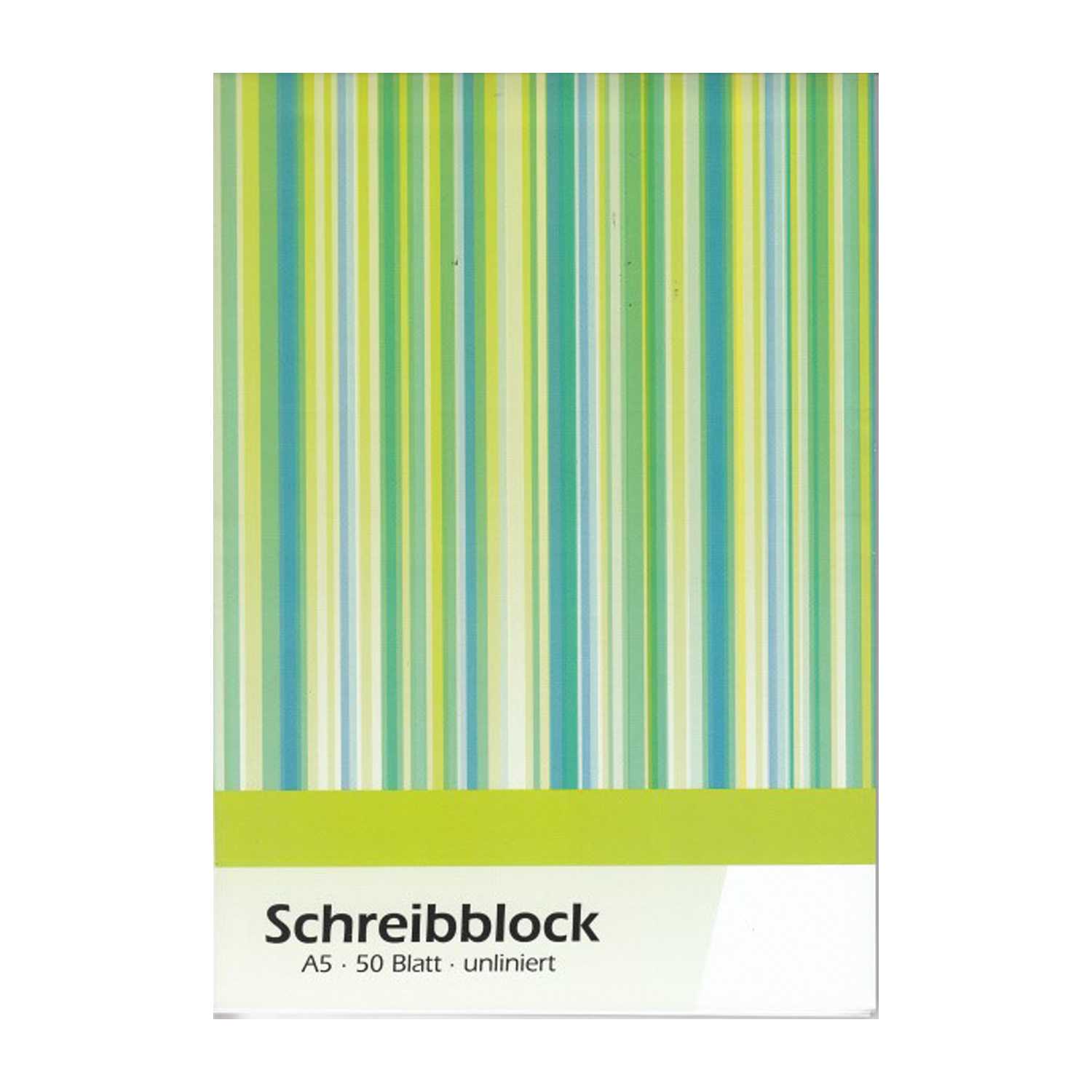 Schreibblock DIN A5 blanko 50 Blatt