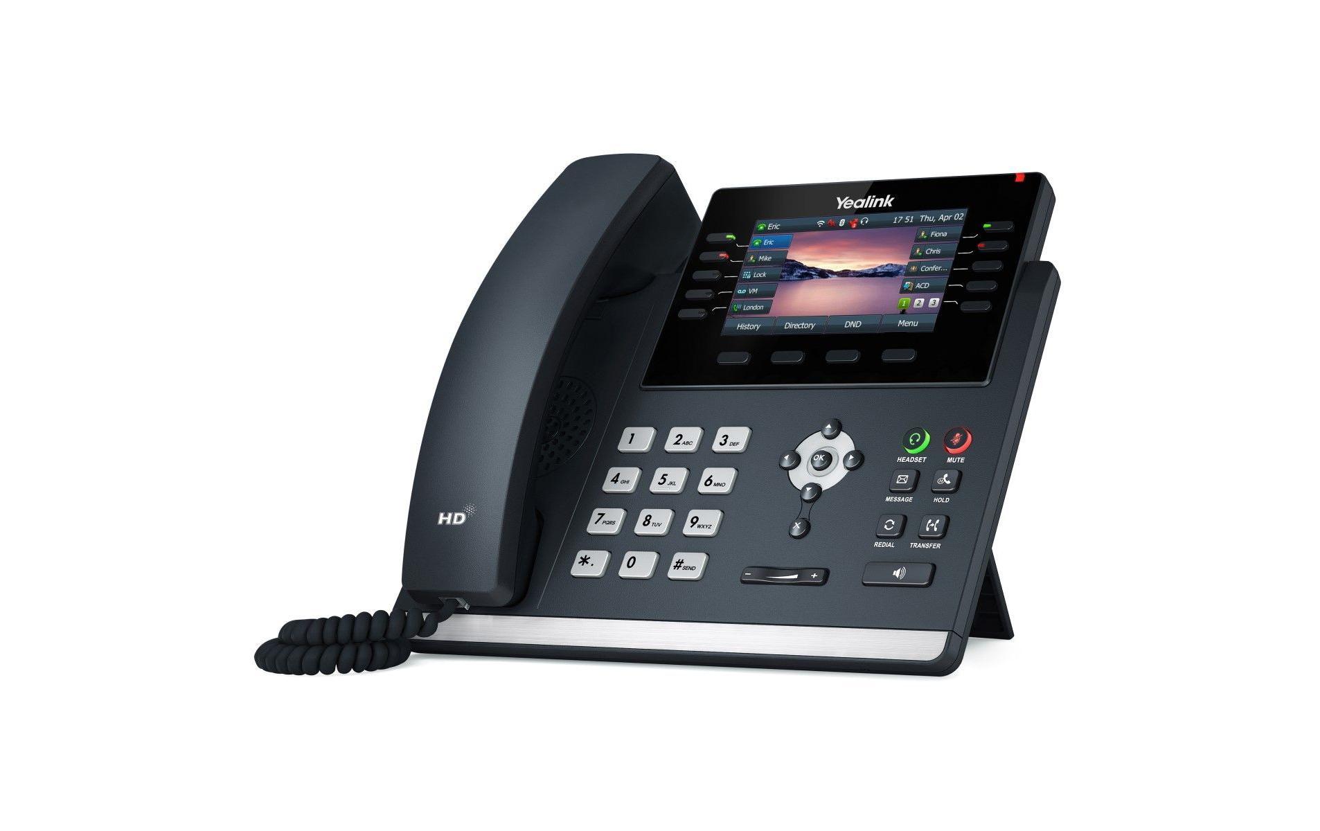 Tischtelefon SIP T4 (U) Series T44U POE Advanced GrauEin Allround-SIP-Telefon für klare Kommunikation SIP-T44U