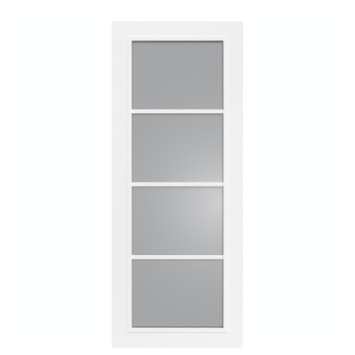 Arne & Bodil binnendeur ABD524 rook glas - wit afgelakt