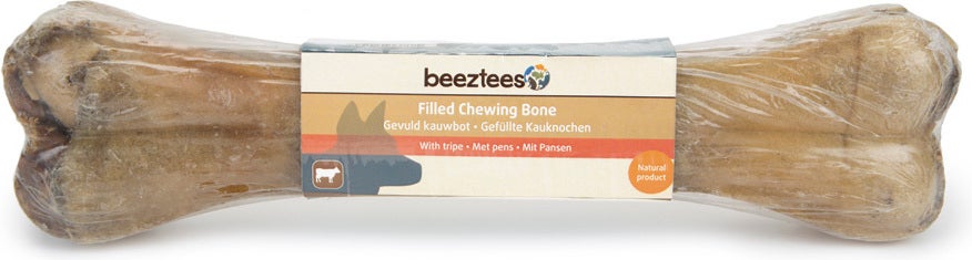 Beeztees kauwbot gevuld met pens 25 cm