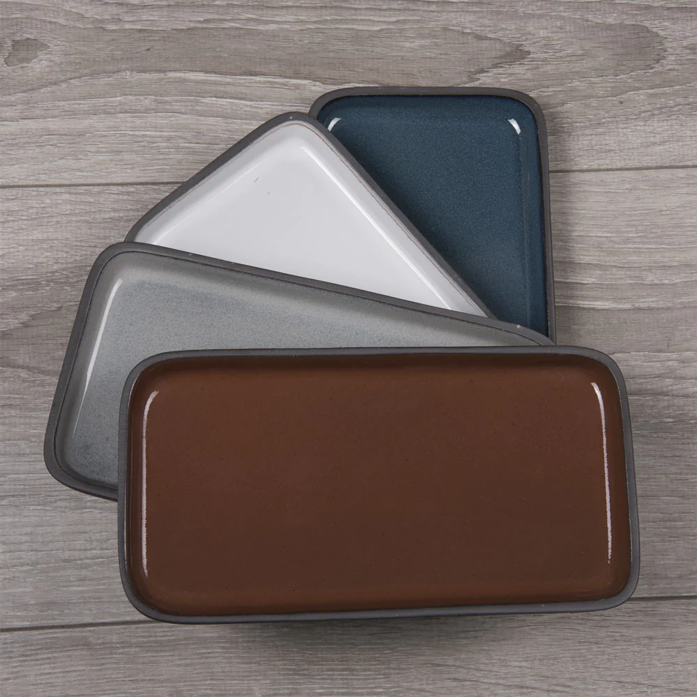 Plat Tikan 22x12 cm gris Table passion