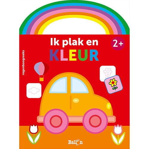 Uitgeverij ballon ik plak en kleur auto