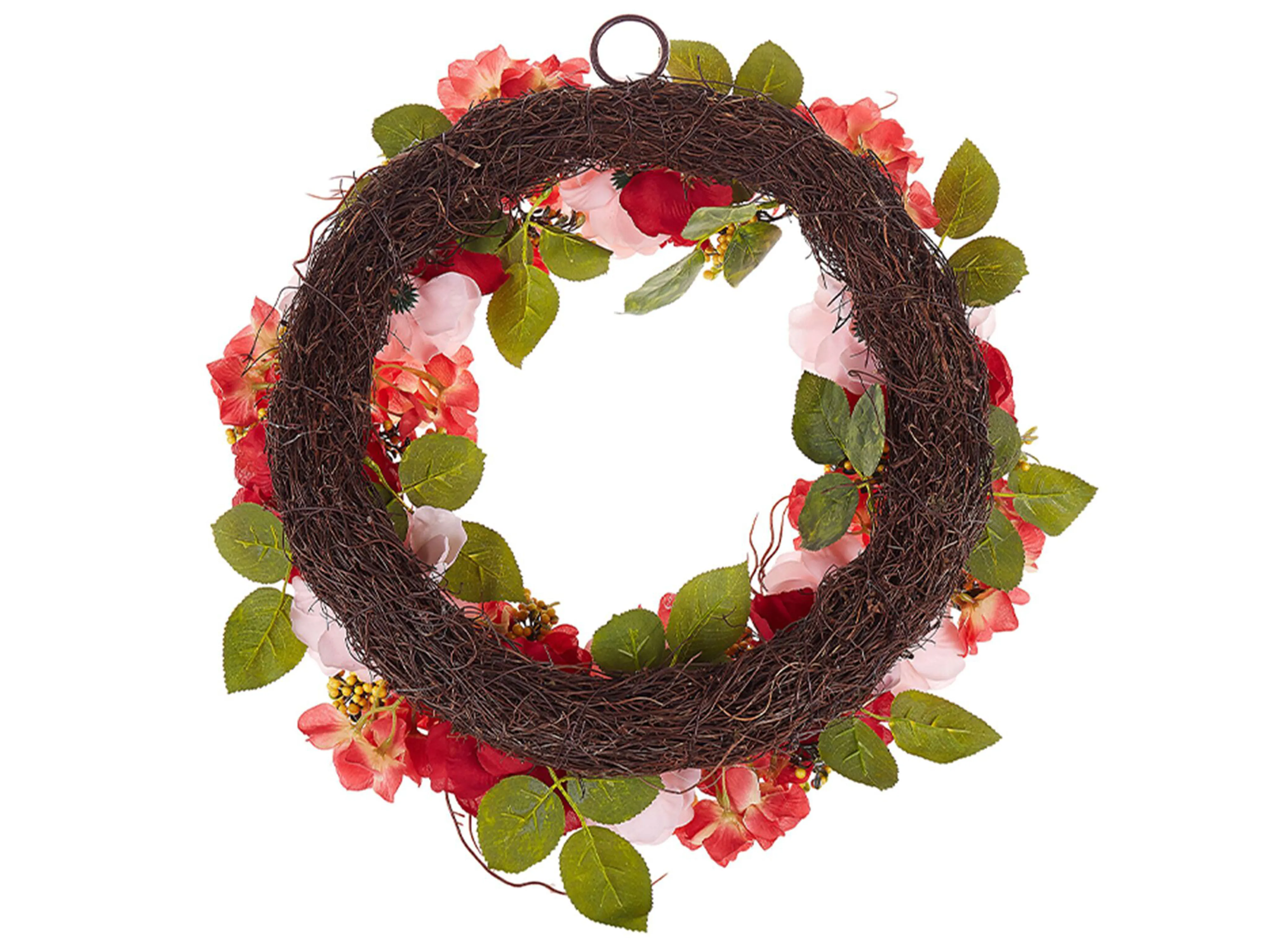 Decoratieve krans AGULO 50 cm Rood
