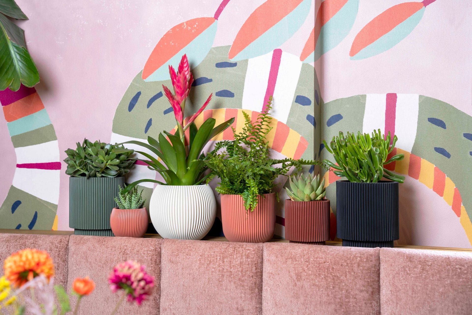 Capi Europe - Pot bol Groove  - 24x21 - Grafietgrijs